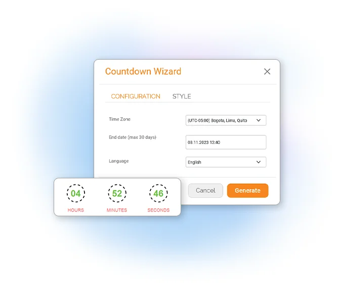 Email Countdown timer