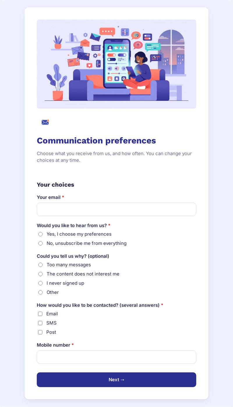 Communication preferences