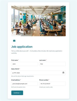 Employment Application Form