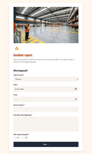 Incident report