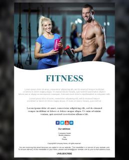 Newsletter Templates for Gyms and Fitness Centers Mailpro