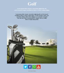 Newsletter Templates for Golf Clubs Mailpro