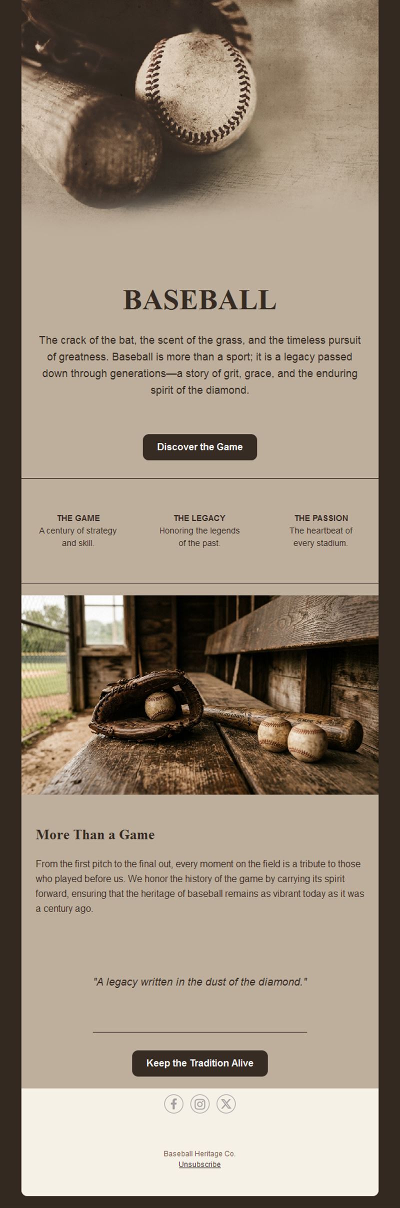 Vintage baseball heritage newsletter