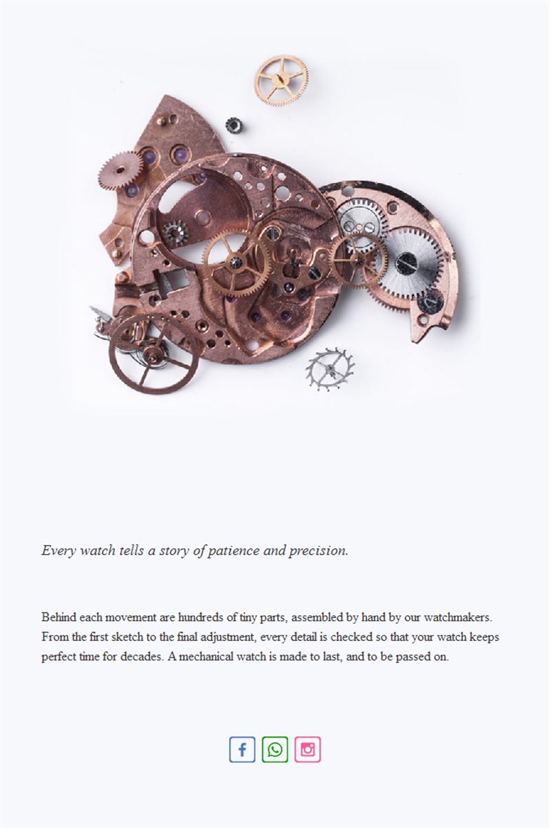 Watch movement editorial email