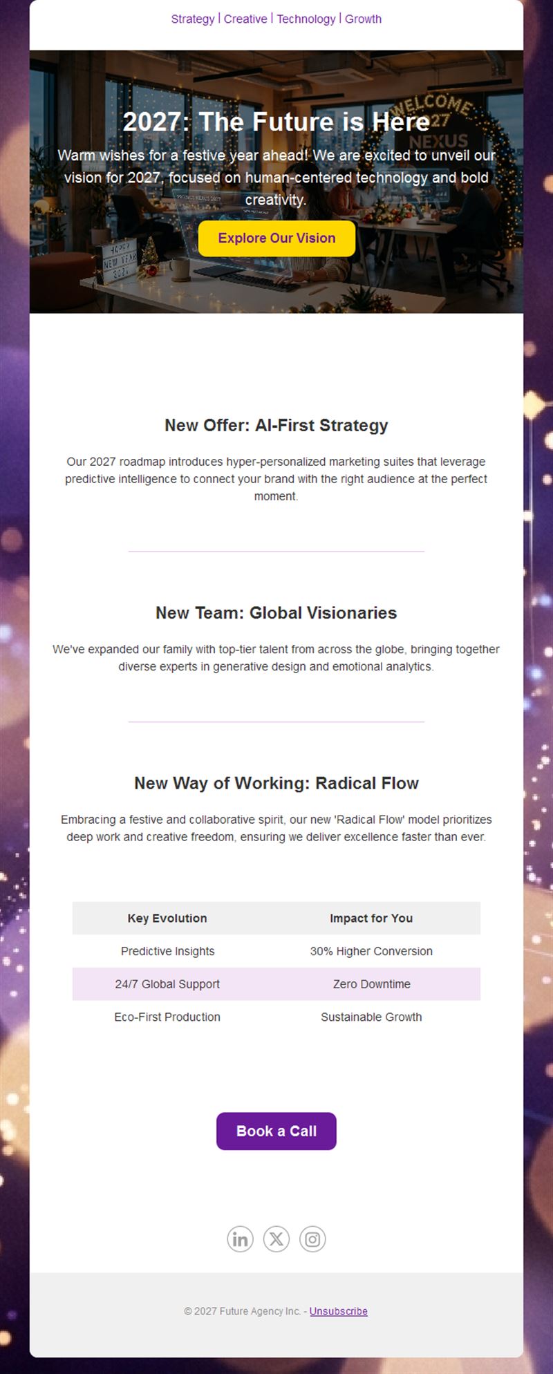 New Year 2027 email for agencies and B2B