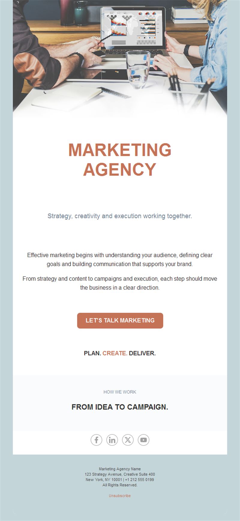 Terracotta marketing agency email