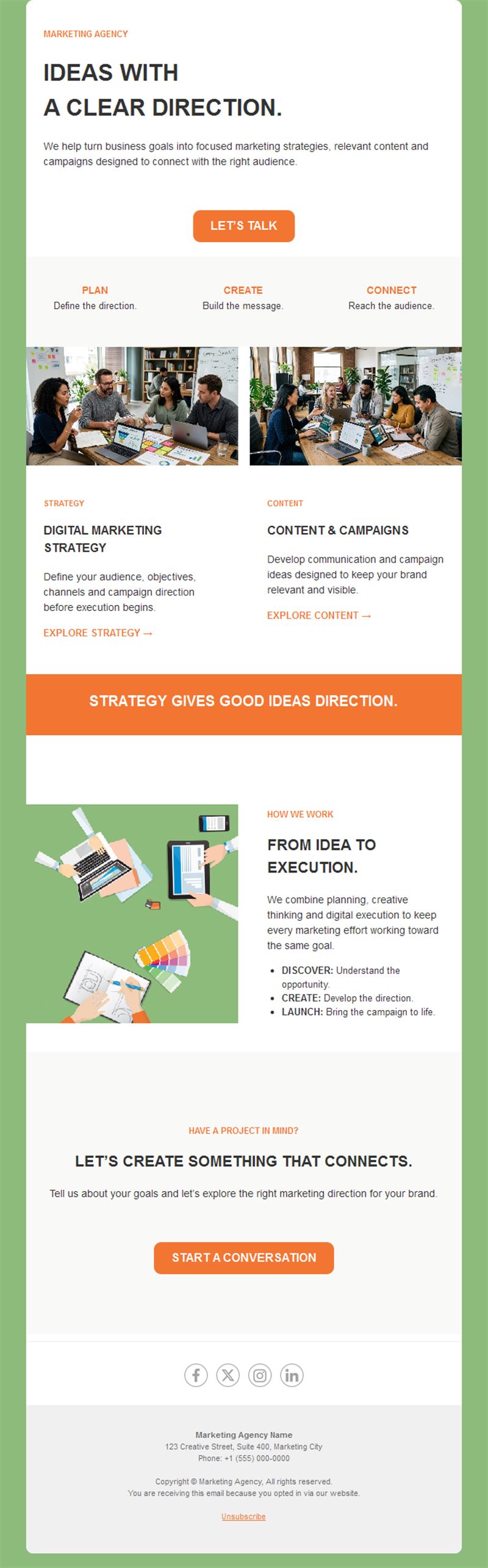 Digital marketing agency newsletter