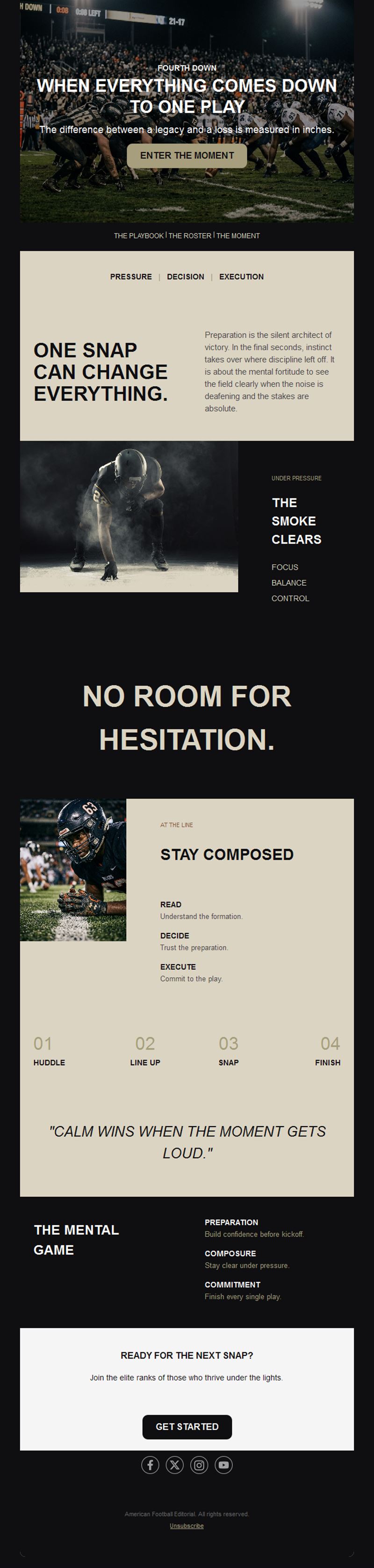 Big game hype email template