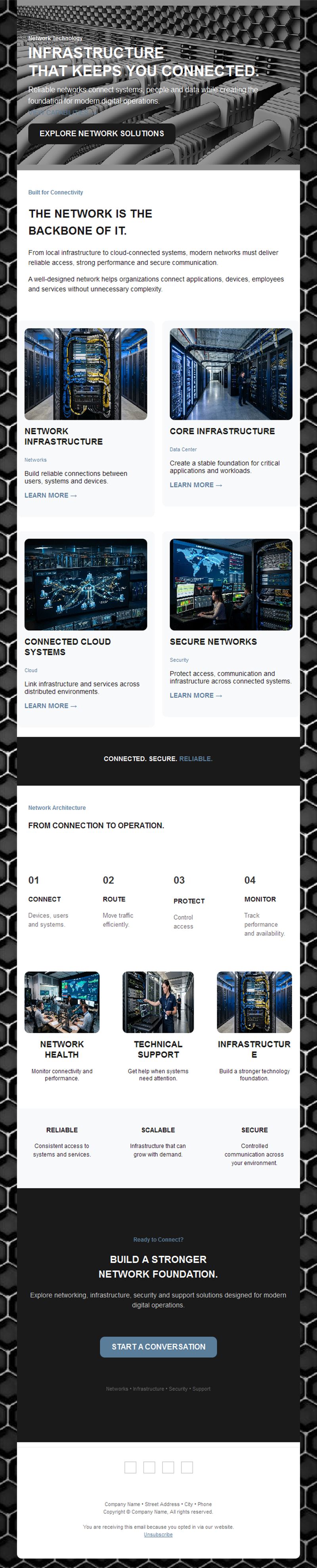Network infrastructure IT newsletter