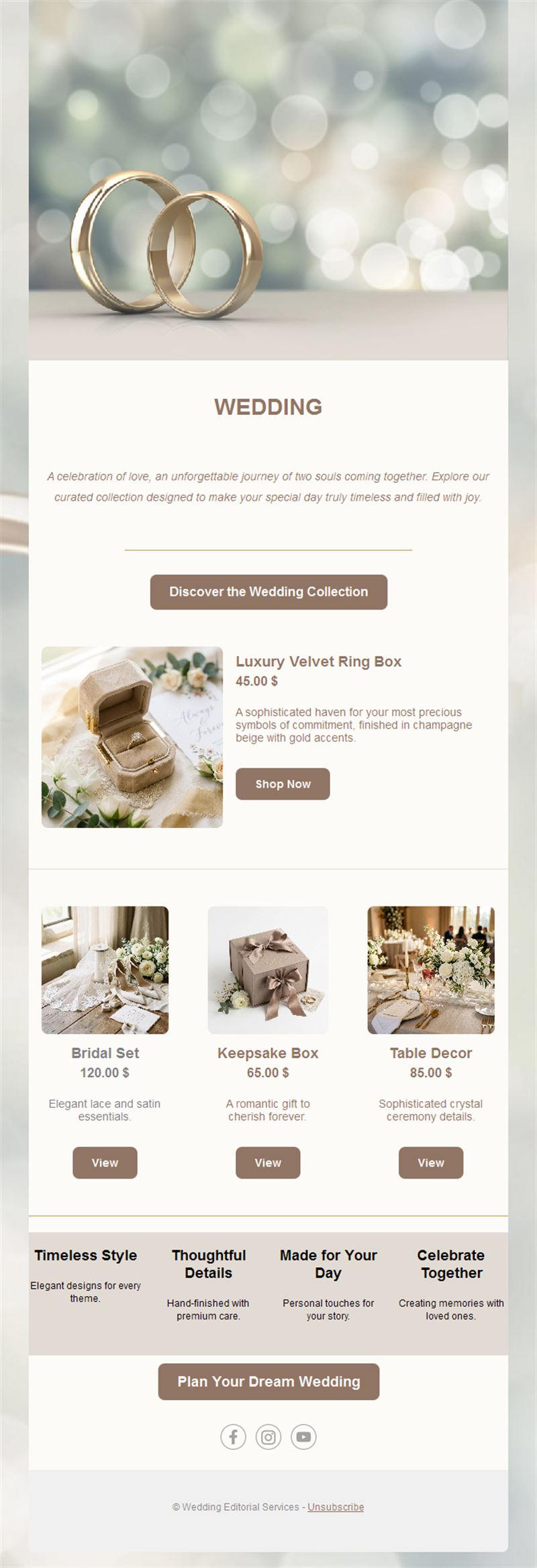 Wedding accessories shop email