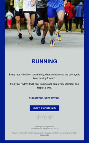 Royal blue running club email