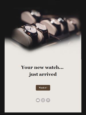 New watch delivery email template
