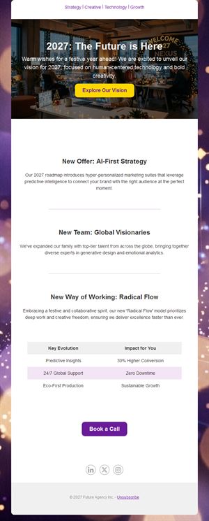 New Year 2027 email for agencies and B2B