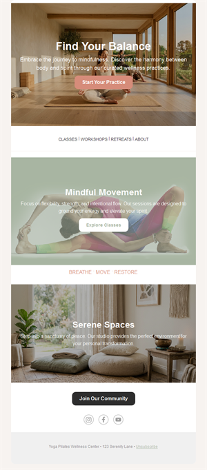 Yoga retreat and workshops email