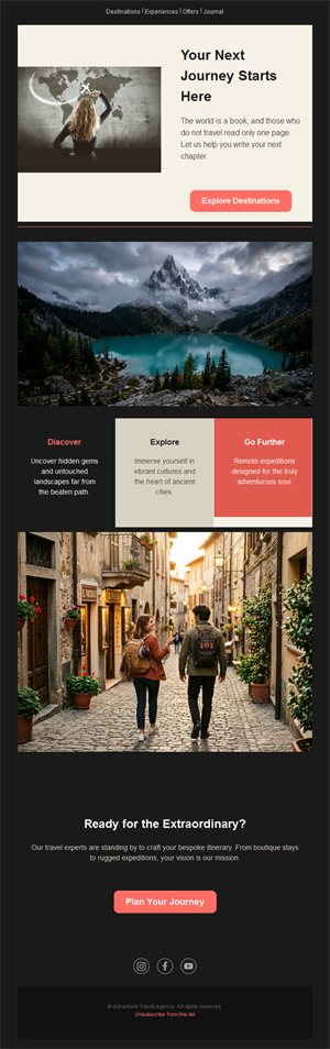 Adventure travel agency email