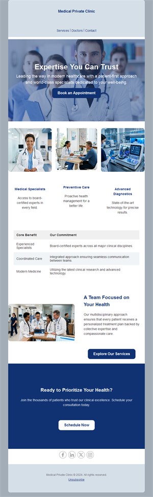 Medical specialists clinic newsletter