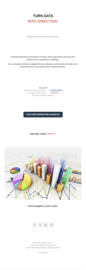 Marketing analytics insights email