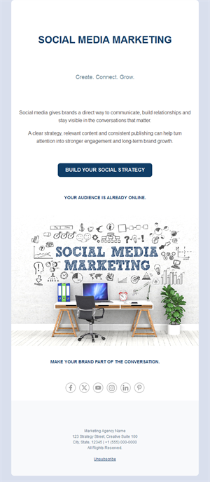 Social media marketing agency email