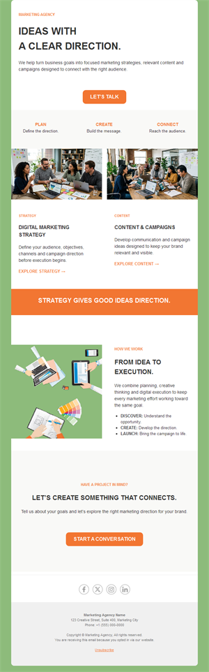 Digital marketing agency newsletter