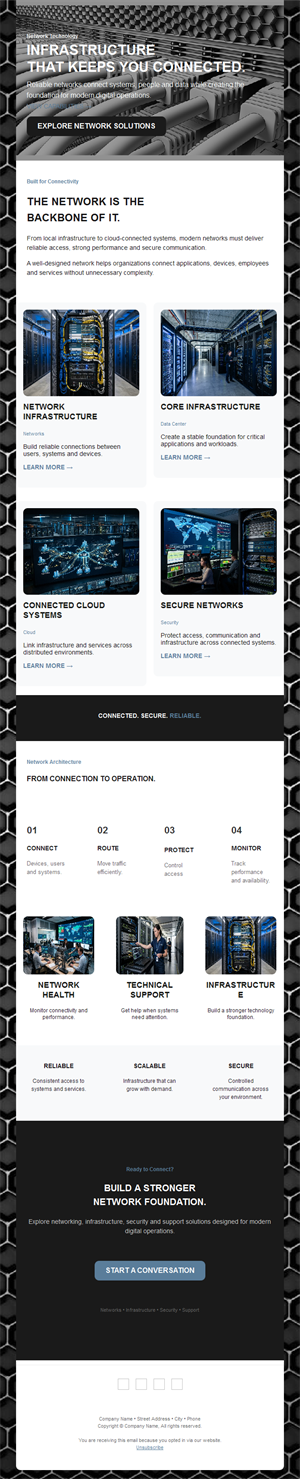 Network infrastructure IT newsletter
