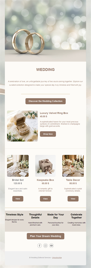 Wedding accessories shop email